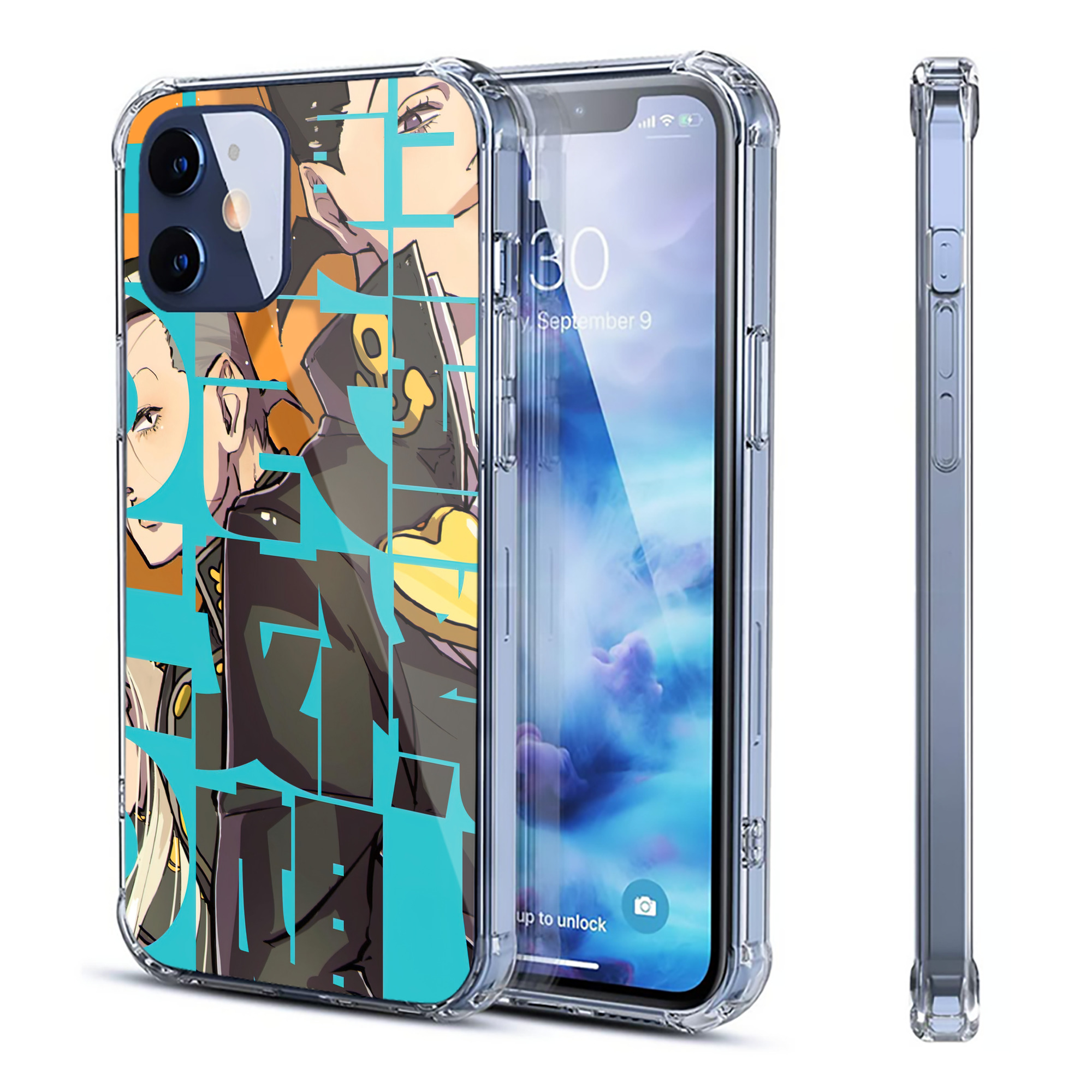 （画像用） ジョジョの奇妙な冒険 JoJo's Bizarre Adventure 【iPhone 12シリーズ対応】透明スマホケース（クリアソフトケース）